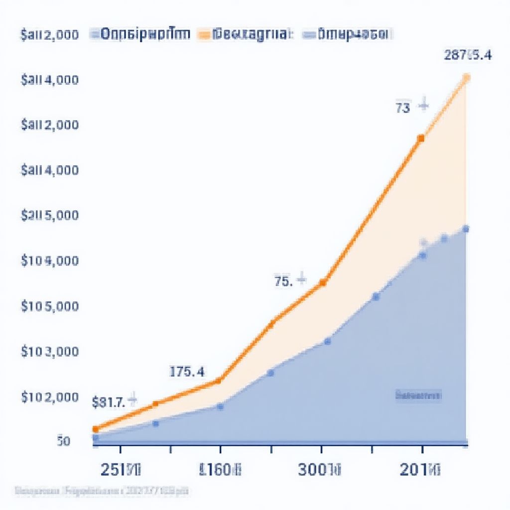 Graph showing user growth to 500,000