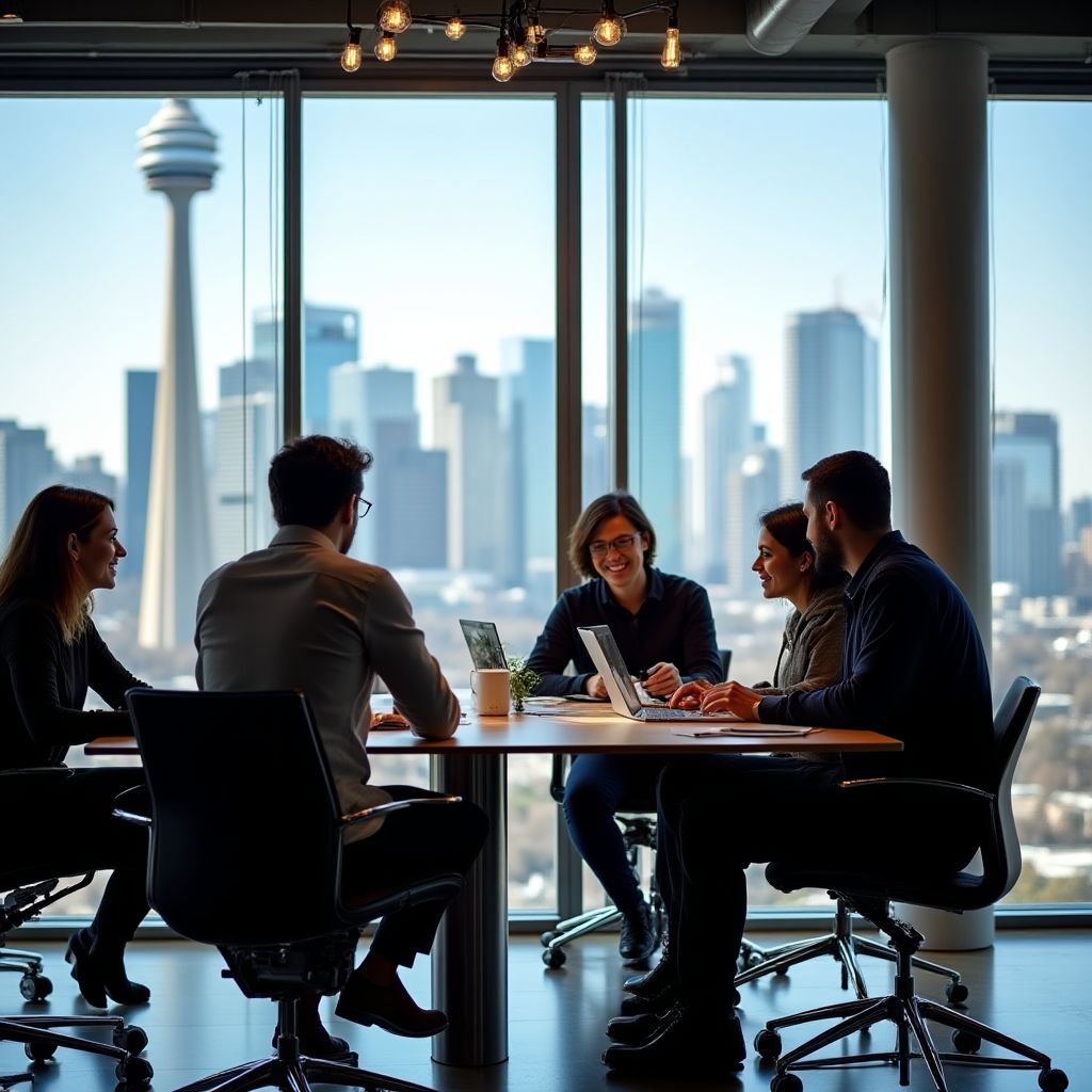 Team working in Toronto headquarters