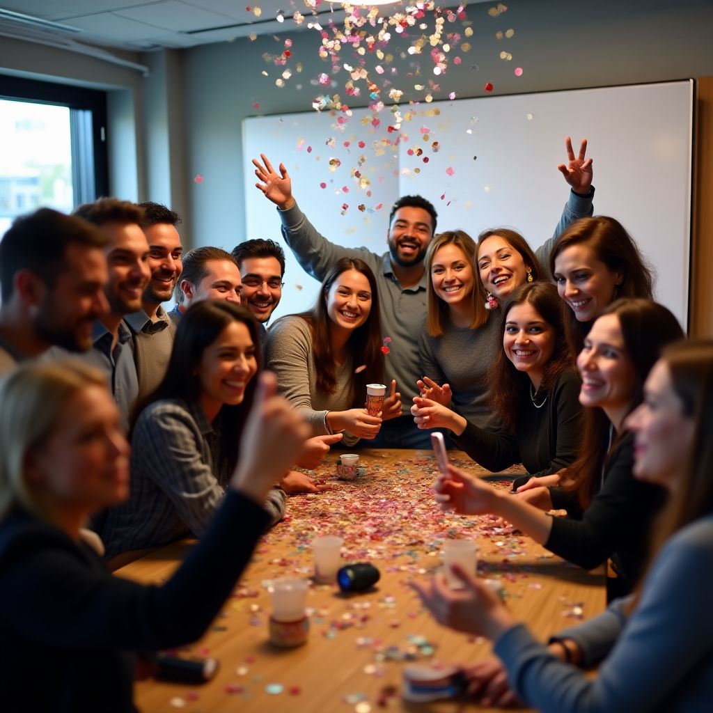 Xelptra team celebrating the app launch